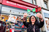 James Jopling, Head of Scotland BHF and store manager Colette Farrington outside the store on Byres Road, Glasgow.