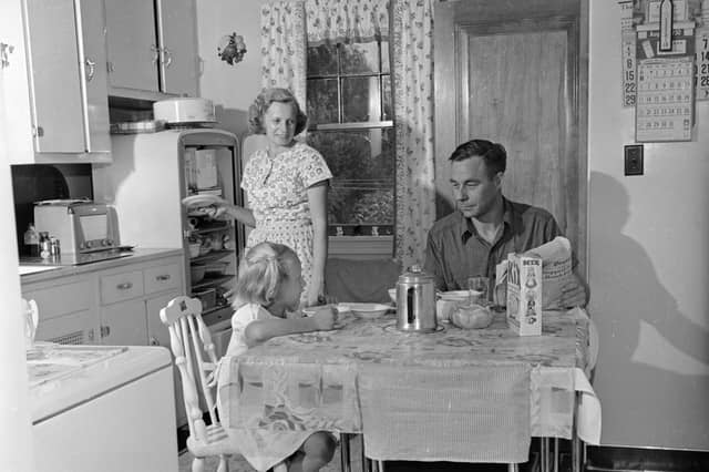 Family meals, once common, have declined in recent years but the lockdown has seen a resurgence and there are considerable benefits (Picture: Doreen Spooner/Keystone Features/Getty Images)