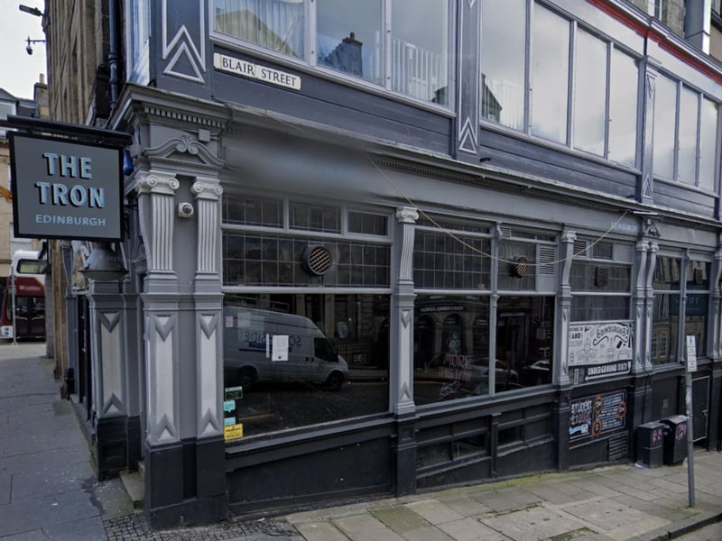 The Tron in Hunter Square, just off the Royal Mile, is a cosy student-friendly pub with a huge menu, including gourmet burgers, steak, and pizza. They have BT Sport and Sky Sports access.