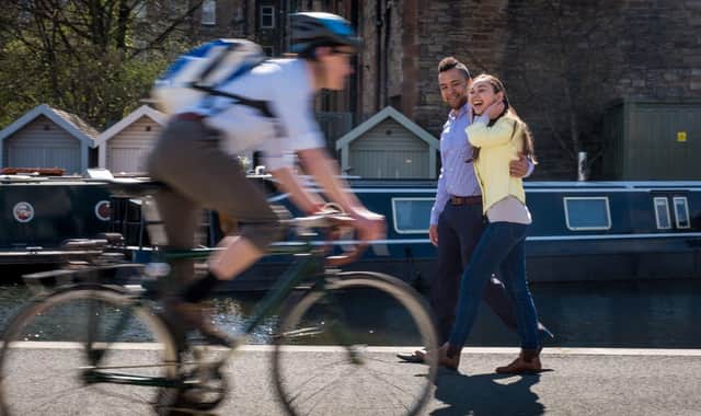 Path developer Sustrans Scotland has issued new guidance on cyclists and walkers sharing off-road routes. Picture: Tony Marsh/Sustrans Scotland