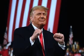 Fuchs explores the role of former US President Donald Trump in propagating conspiracy theories regarding Covid-19 PIC: Andrew Caballero-Reynolds/AFP via Getty Images