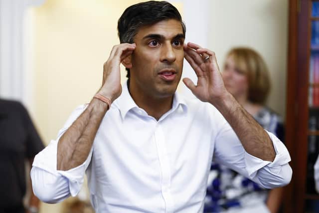 Rishi Sunak at an event in Edinburgh, as part of the campaign to be leader of the Conservative Party and the next prime minister. Picture date: Saturday August 6, 2022.