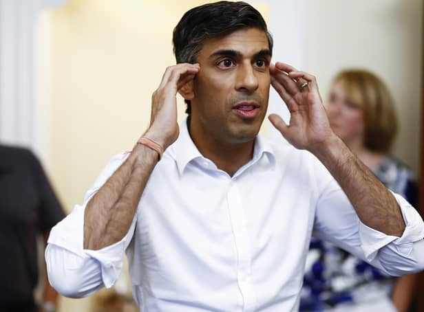 Rishi Sunak at an event in Edinburgh, as part of the campaign to be leader of the Conservative Party and the next prime minister. Picture date: Saturday August 6, 2022.