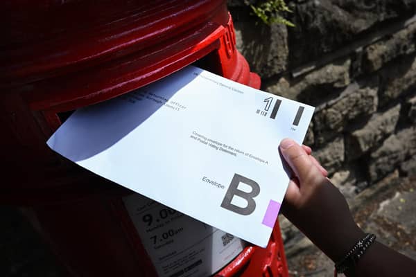 Delays to postal votes could have an impact on some of the most marginal seats at the general election. Image: Paul Ellis/Getty Images.