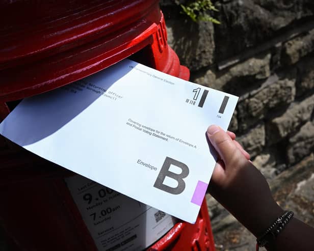 Delays to postal votes could have an impact on some of the most marginal seats at the general election. Image: Paul Ellis/Getty Images.