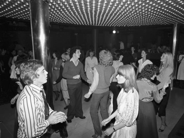 Dancers at Buster Brown's disco in Market Street, September 1979. This popular and long-running nightclub was latterly known as Electric Circus before it closed in 2017.