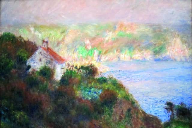 Brouillard à Guernsey (Fog on Guernsey) was painted by Renoir in 1883, above
