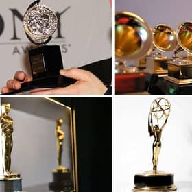 The four trophies that make up the EGOT.