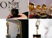 The four trophies that make up the EGOT.