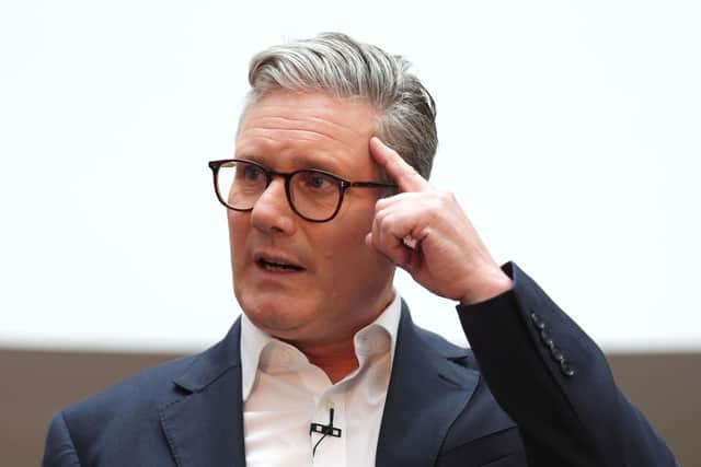 Labour leader Sir Keir Starmer speaking at the launch of Scottish Labour's general election campaign at City Facilities in Glasgow. Picture: Andrew Milligan/PA Wire