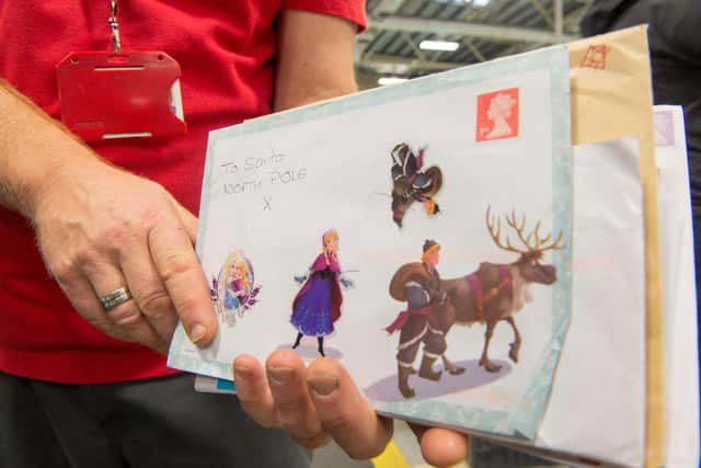 Staff at the Royal Mail sorting office in Sheffield get ready for the Christmas rush, as letters to Santa are sorted before being forwarded to Reindeerland. Photo: Dean Atkins.