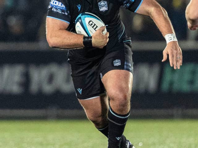 GLASGOW, SCOTLAND - NOVEMBER 25: Zander Fagerson in action for Warriors during a BKT United Rugby Championship match between Glasgow Warriors and Ulster at Scotstoun Stadium, on November 25, 2023, in Glasgow, Scotland. (Photo by Ross MacDonald / SNS Group)
