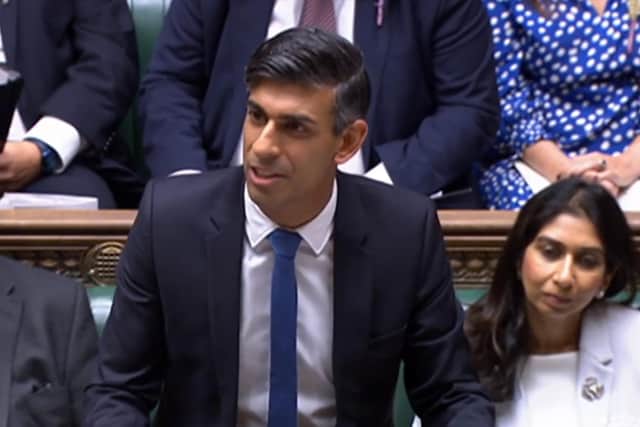 Prime Minister Rishi Sunak was branded "inaction man" during Prime Minister's Questions in the House of Commons, London.