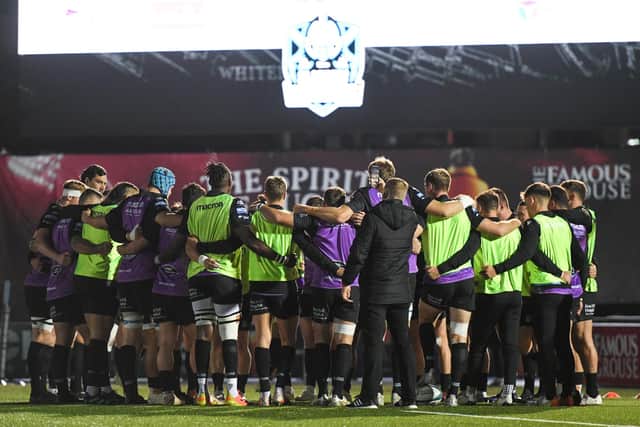 The Glasgow Warriors squad was laid low with severe gastrointestinal illness. (Photo by Ross MacDonald / SNS Group)