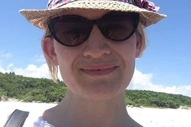 Annabelle Mansell, from Edinburgh, pictured here on a previous holiday to Japan, is due to travel to Greece on Tuesday, when temperature are likely to hit 41 degrees over the next week.