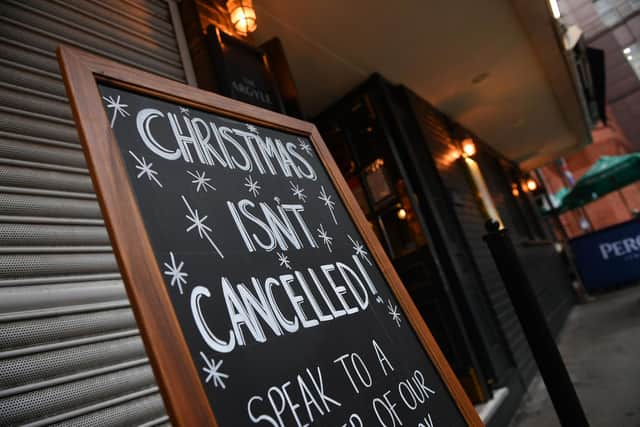 Hospitality firms had 'geared up for a huge December' but now face a less-than-cheery festive season (file image). Picture: Justin Tallis/AFP via Getty Images.