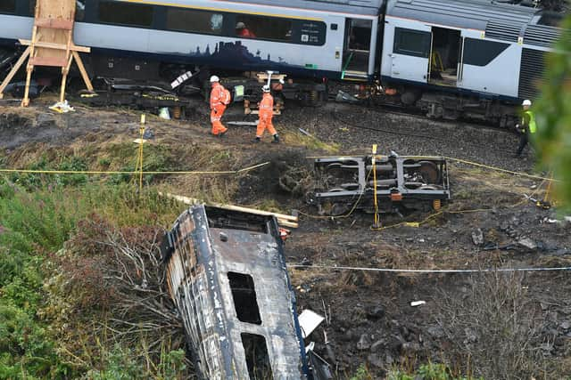 Investigations continuing at the scene today. Picture: John Devlin.