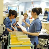 Nurses doing rounds at Edinburgh Royal Infirmary
