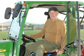 Ernie McGarr, the former Aberdeen, East Fife and Scotland goalkeeper, pictured at the East Fife Community Hub in Methil. He's the groundsman at East Fife. Picture by George McCluskie.