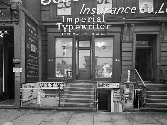 And if you were looking for one of the latest Imperial typewriters in the early 1960s then Leishman and Hughes commercial stationers at 44 George Street would be top of your list.