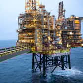 A Shell platform in the North Sea. Picture: Shell International Limited.