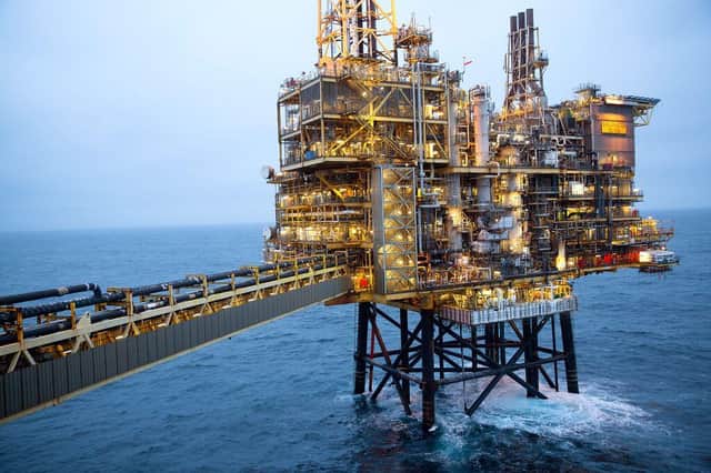 A Shell platform in the North Sea. Picture: Shell International Limited.