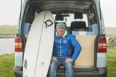 Vince Attfield, one of the original Shetland surfers PIC: Dave Donaldson