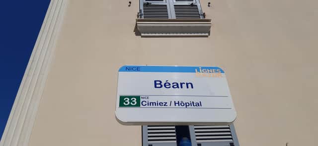 Every bus stop in Nice has a name. Picture: The Scotsman
