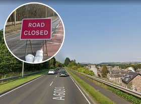 The A6091 Melrose bypass was closed in both directions following the two-car crash.
