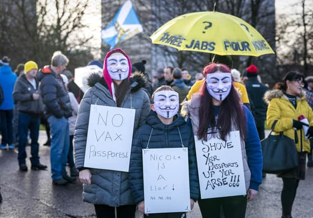 Anti-lockdown protest in pictures: Over a thousand turn out in Glasgow to protest Covid rules in Scotland