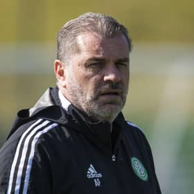 Ange Postecoglou says he cannot envisage a scenario  where his Celtic would ever play for a draw at home - even as he accepts  his team merely preserving their six-point league lead over Rangers with a point in their final derby meeting this Sunday would be "positive" with only three games to follow in the championship.  (Photo by Craig Foy / SNS Group)