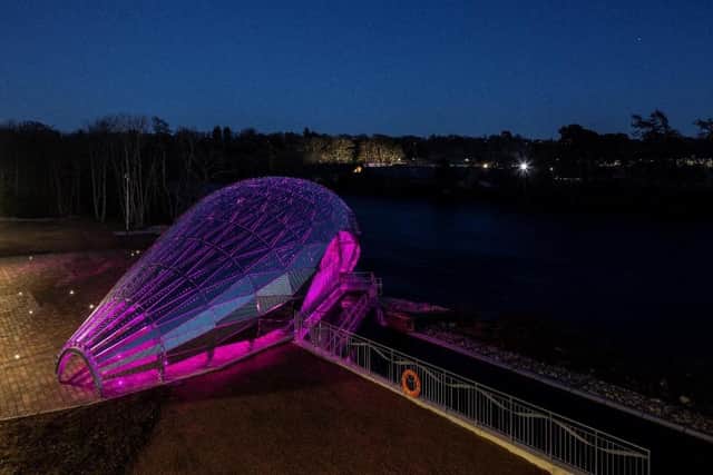 The Hydro Ness development is stunning when lit up at night