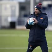 Mike Blair during an Edinburgh rugby training session at the DAM Health Stadium.