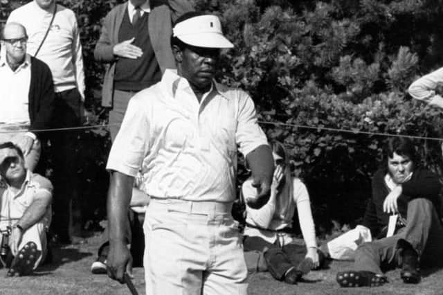 Lee Elder, the first African American to play in the Masters in 1975, will be a one-off honorary starter at next year's event at Augusta National. Picture: Frank Tewkesbury/Evening Standard/Getty Images