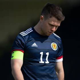 Scotland forward Glenn Middleton scored but also missed a couple of opportunities to win the match late. Picture: SNS