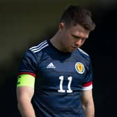 Scotland forward Glenn Middleton scored but also missed a couple of opportunities to win the match late. Picture: SNS