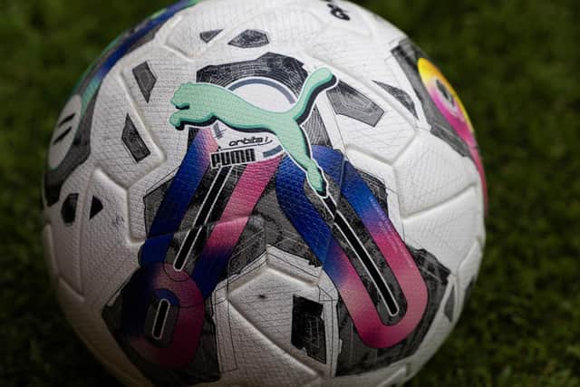 The SPFL have a new ball for the 2023/24 season and will release fixtures on Friday. (Photo by Craig Foy / SNS Group)