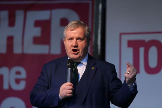 Mr Blackford criticised the Government’s proposals to bring forward legislation for state aid laws to remain a reserved power of the Westminster Government after Brexit, despite SNP calls for it to be devolved. (Photo by ISABEL INFANTES/AFP via Getty Images)