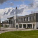 The modern two-storey office building at Prime Four Business Park in Kingswells secured by Harbour Energy is arranged over four wings.