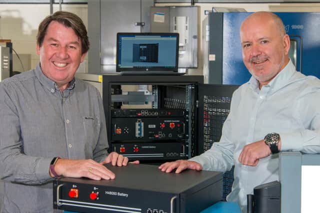 Genista Energy will be the trading company in the new joint venture, with founder Graham Hall, left, as managing director. Albacom chief executive Jim Davidson, right, will join the board of Genista as a non-executive director.