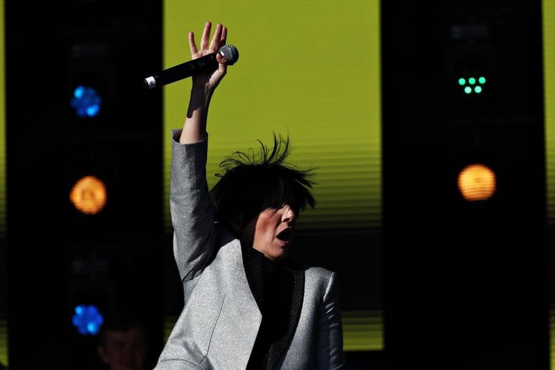 Born in Bellshill, Sharleen Spiteri has fronted popular pop-rock band Texas since the late 80s and is best known for hits such as 'Black Eyed Boy'.