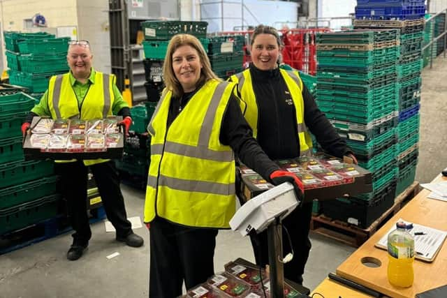 Asda's West of Scotland Community Champions volunteering at FareShare HQ.