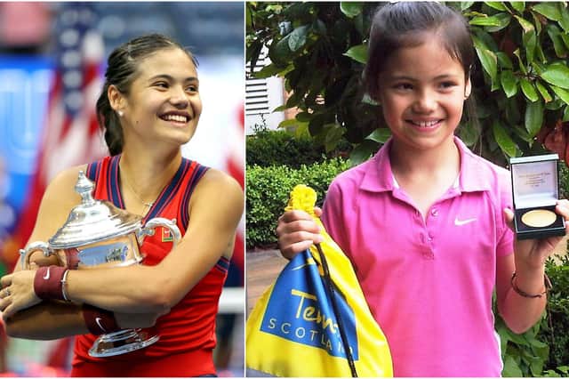 Emma Raducanu triumphed at an under 9s event in Edinburgh ten years ago