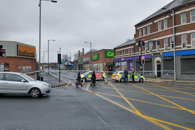 An 18-year-old man was shot in his leg when violence flared on Queens Road, Heeley, on Thursday, March 18.
Police said a concerned member of the public raised the alarm following an incident involving a group of men close to Halfords at around 9.50pm that evening.