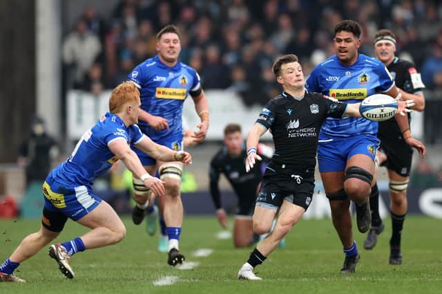 Glasgow Warriors' George Horne drops the ball during the Investec Champions Cup match at Sandy Park, Exeter.  (Picture: Steven Paston/PA Wire)