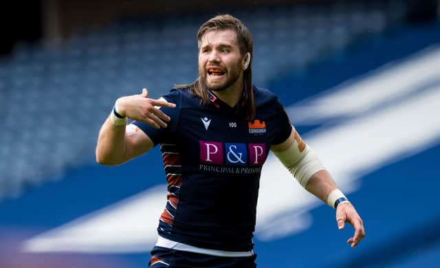Ben Toolis in action for Edinburgh against Ulster, his first game for the club in over five months. Picture: Ross Parker/SNS