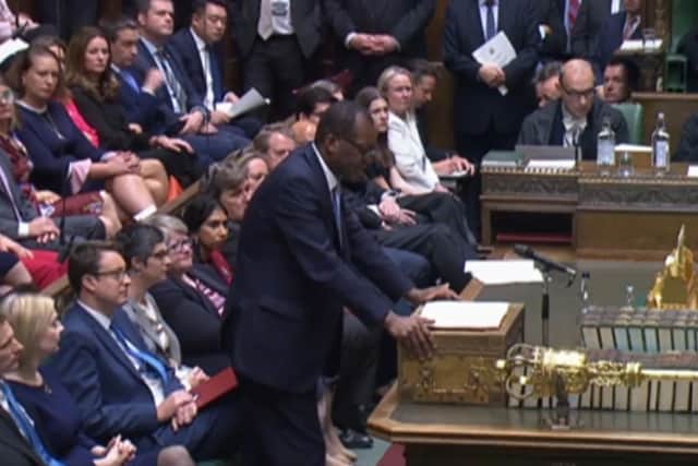 Chancellor of the Exchequer Kwasi Kwarteng delivered his mini-budget in the House of Commons on Friday