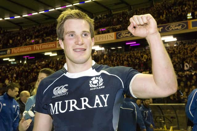 Phil Godman celebrates Scotland's 9-8 win over Australia in 2009. Coach Andy Robinson called it "the most courageous performance I've ever been involved in". (Picture: Craig Watson/SNS)