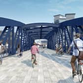 An image showing how the Victoria Swing Bridge could look once repairs have taken place. Picture: LDN Architects