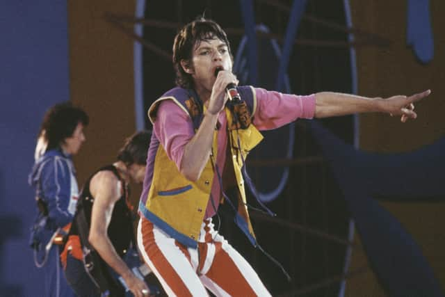 Bill Wyman, Keith Richards and Mick Jagger performing  during their 1982 European Tour  Pic: Keystone/Hulton Archive/Getty Images